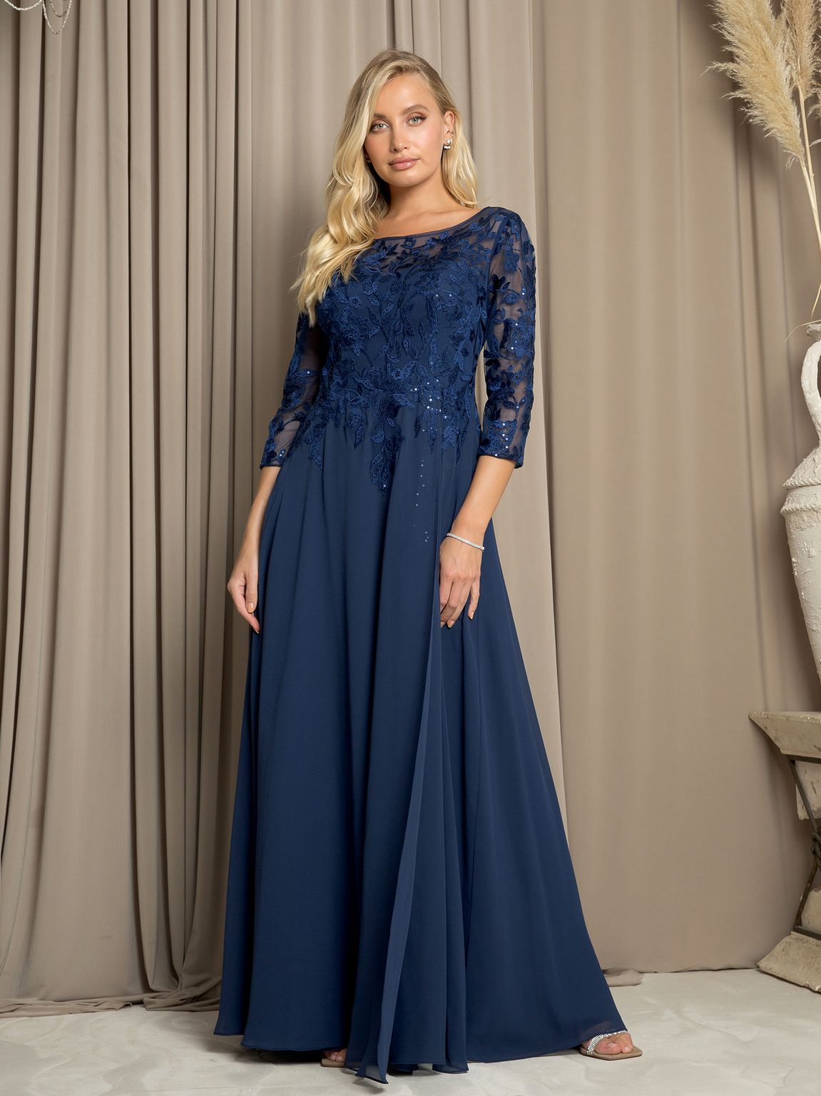 Mother of the Bride Dresses Long A Line Mother of the Bride Dress Navy