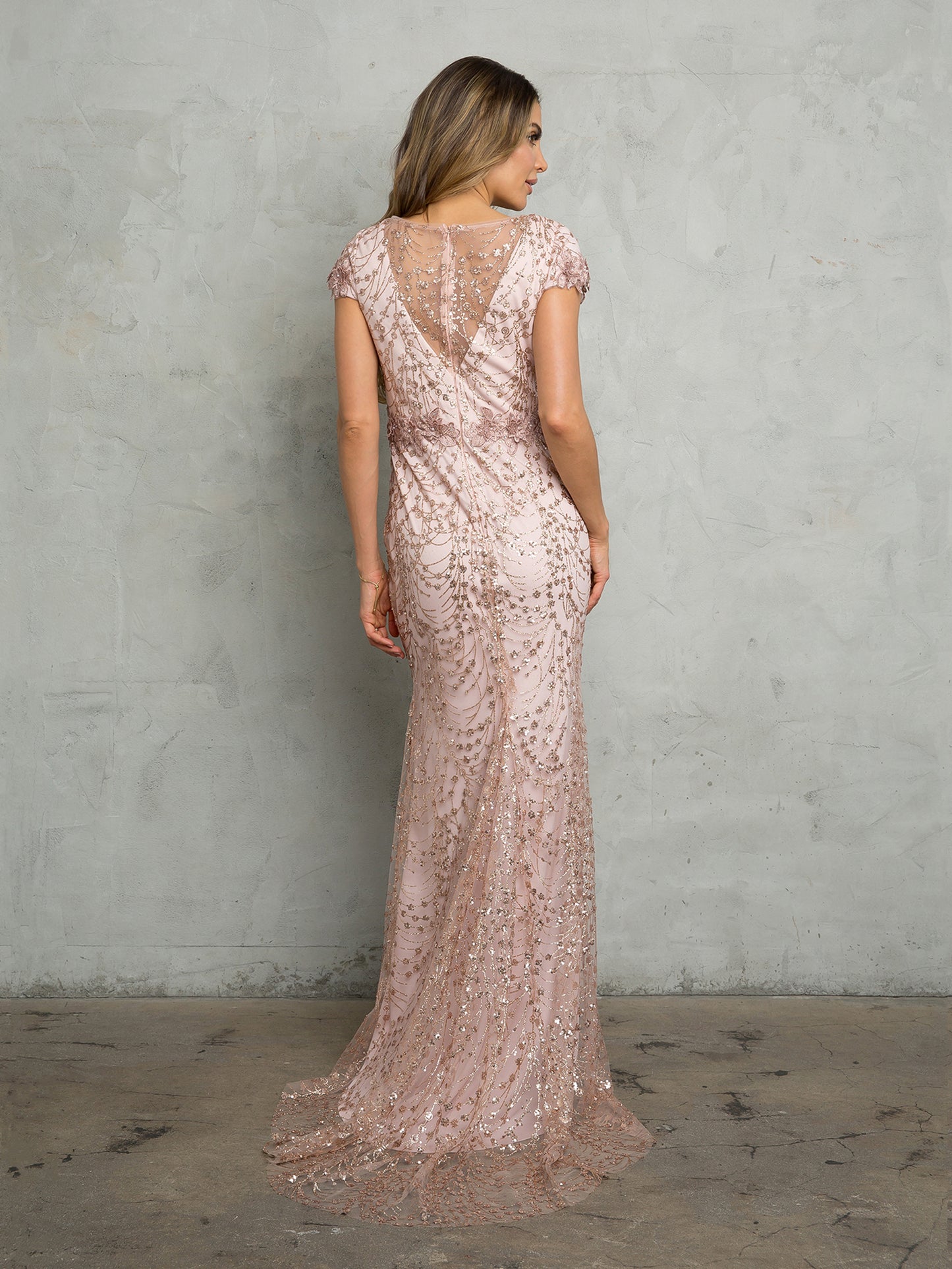 Mother of the Bride Dresses Long Formal Glitter Mother of the Bride Dress Dusty Rose