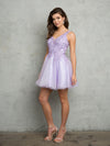 Cocktail Dresses Short A Line Ball Gown Cocktail Dress Lilac