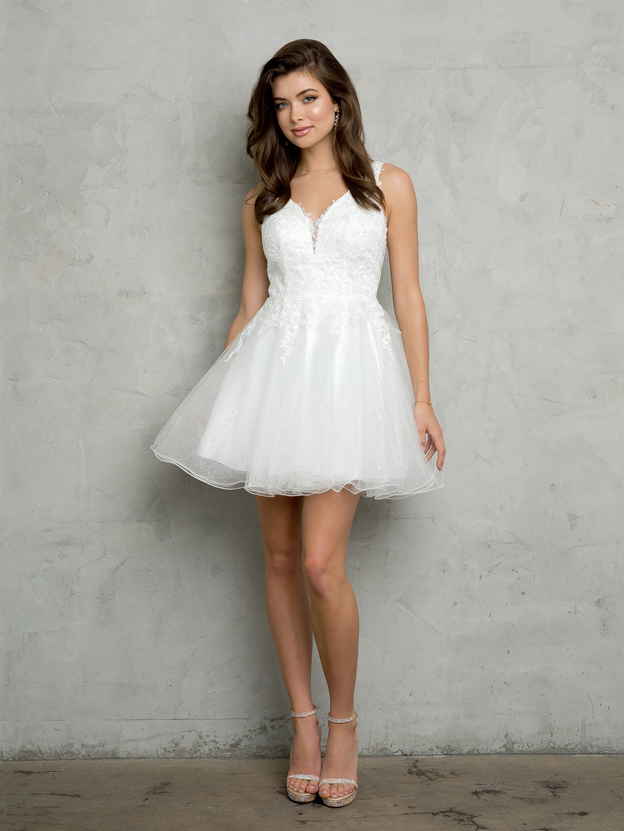 Cocktail Dresses Short A Line Ball Gown Cocktail Dress White