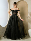 Prom Dresses Long A Line Formal Prom Dress Black