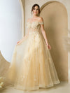 Prom Dresses Long A Line Formal Prom Dress Champagne