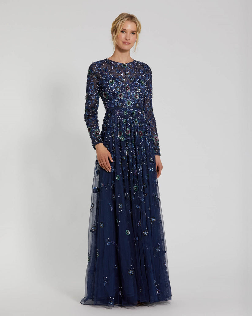 Mother of the Bride Dress Long Mother of the Bride Dress Navy