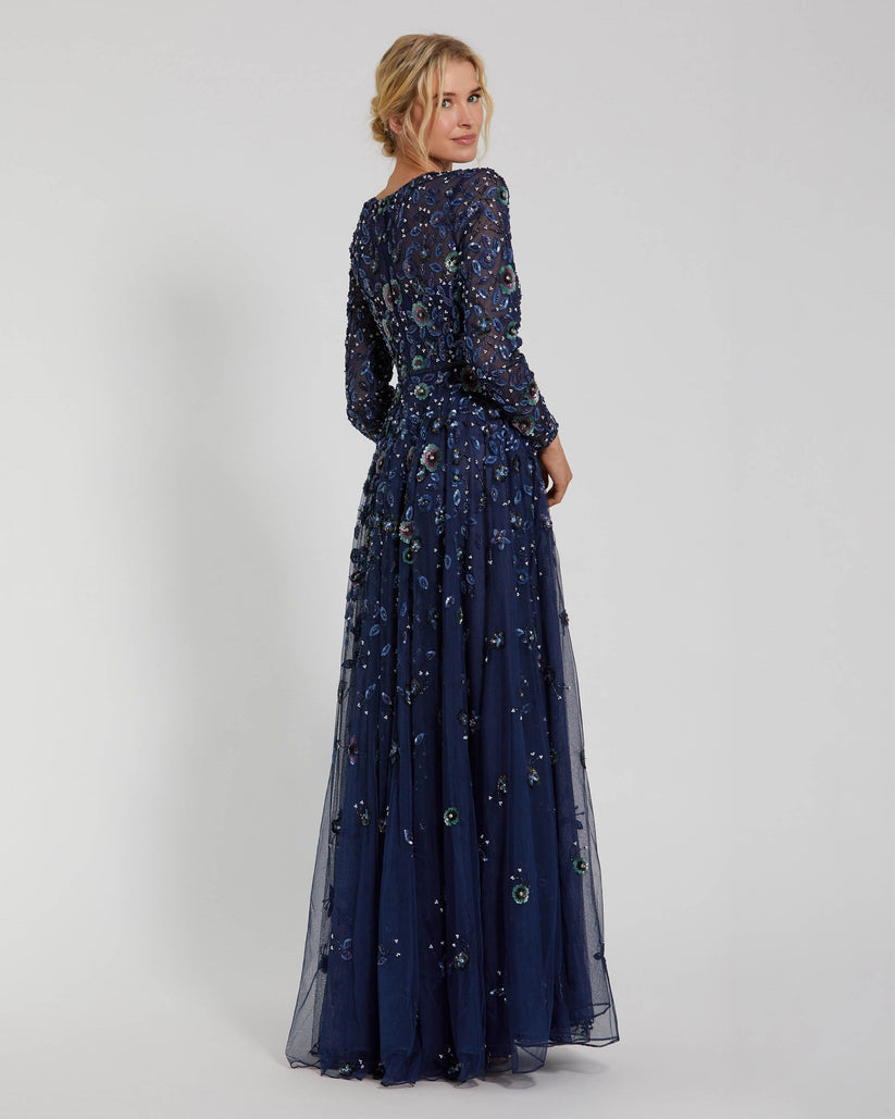 Mother of the Bride Dress Long Mother of the Bride Dress Navy