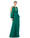 Formal Dresses Long Sleeve Formal Prom Keyhole Dress Emerald