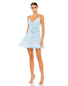 Cocktail Dresses Short Cocktail Mini Bow Dress Powder Blue