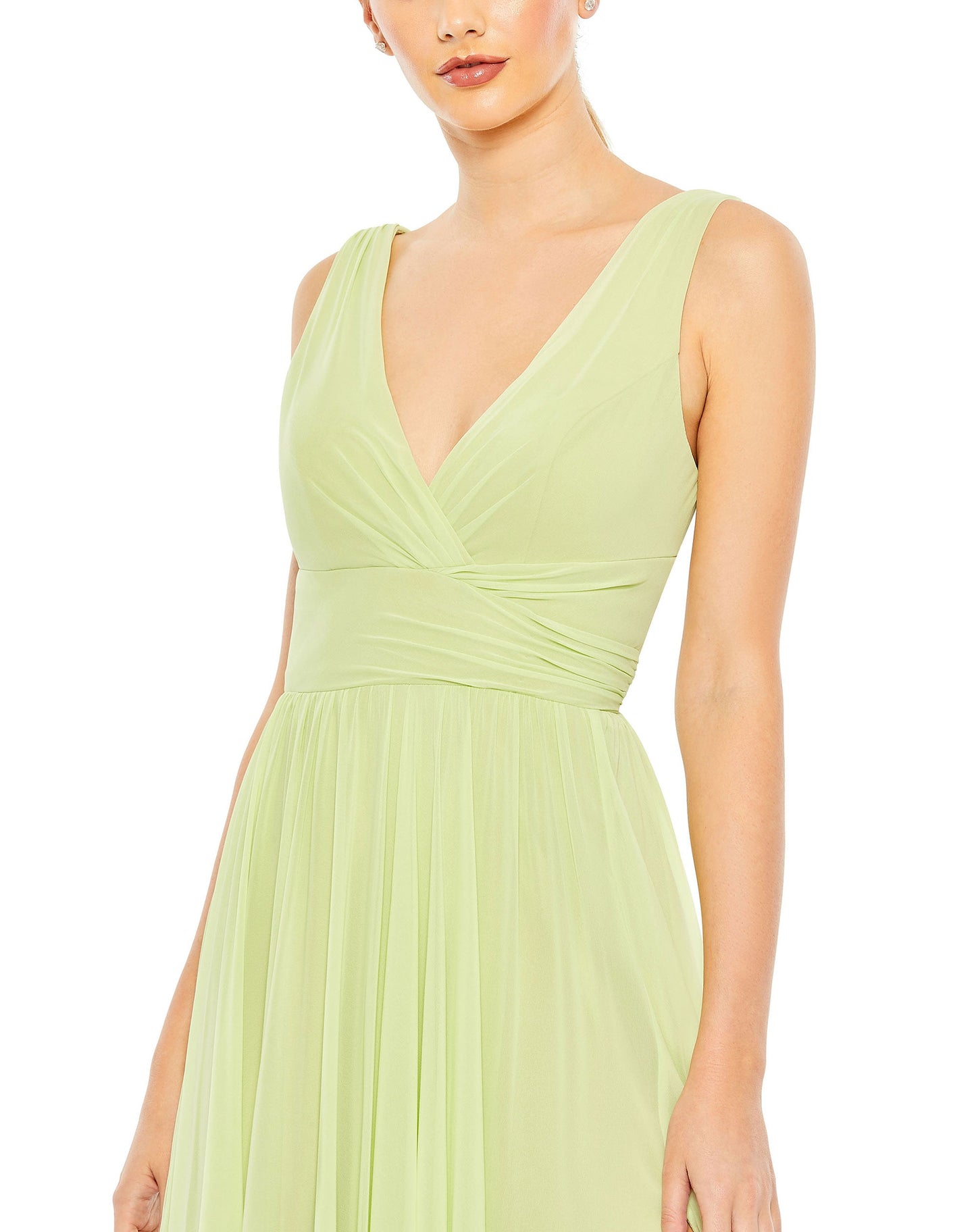 Formal Dresses Formal Long Wrap A Line Long Gown Lime