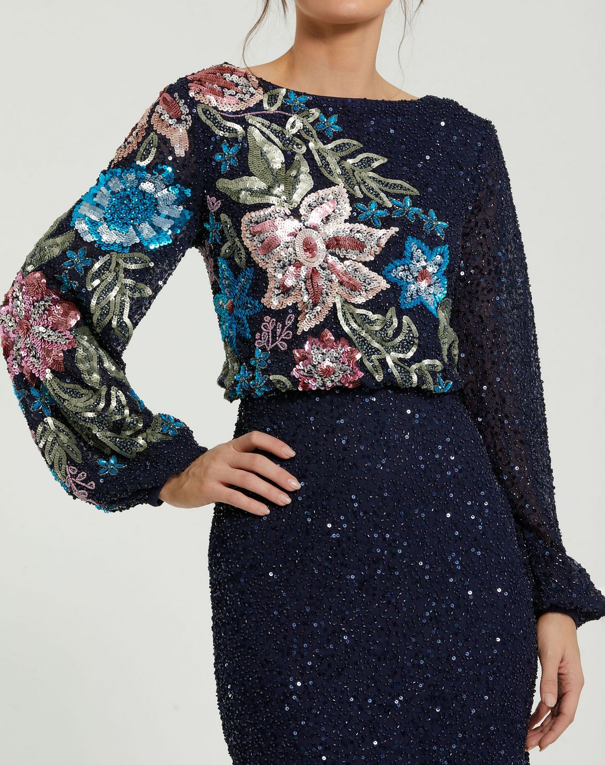 Formal Dresses Long Sleeve Formal Evening Dress Midnight