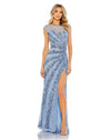 Formal Dresses Formal Prom Long Sequin Dress French Blue