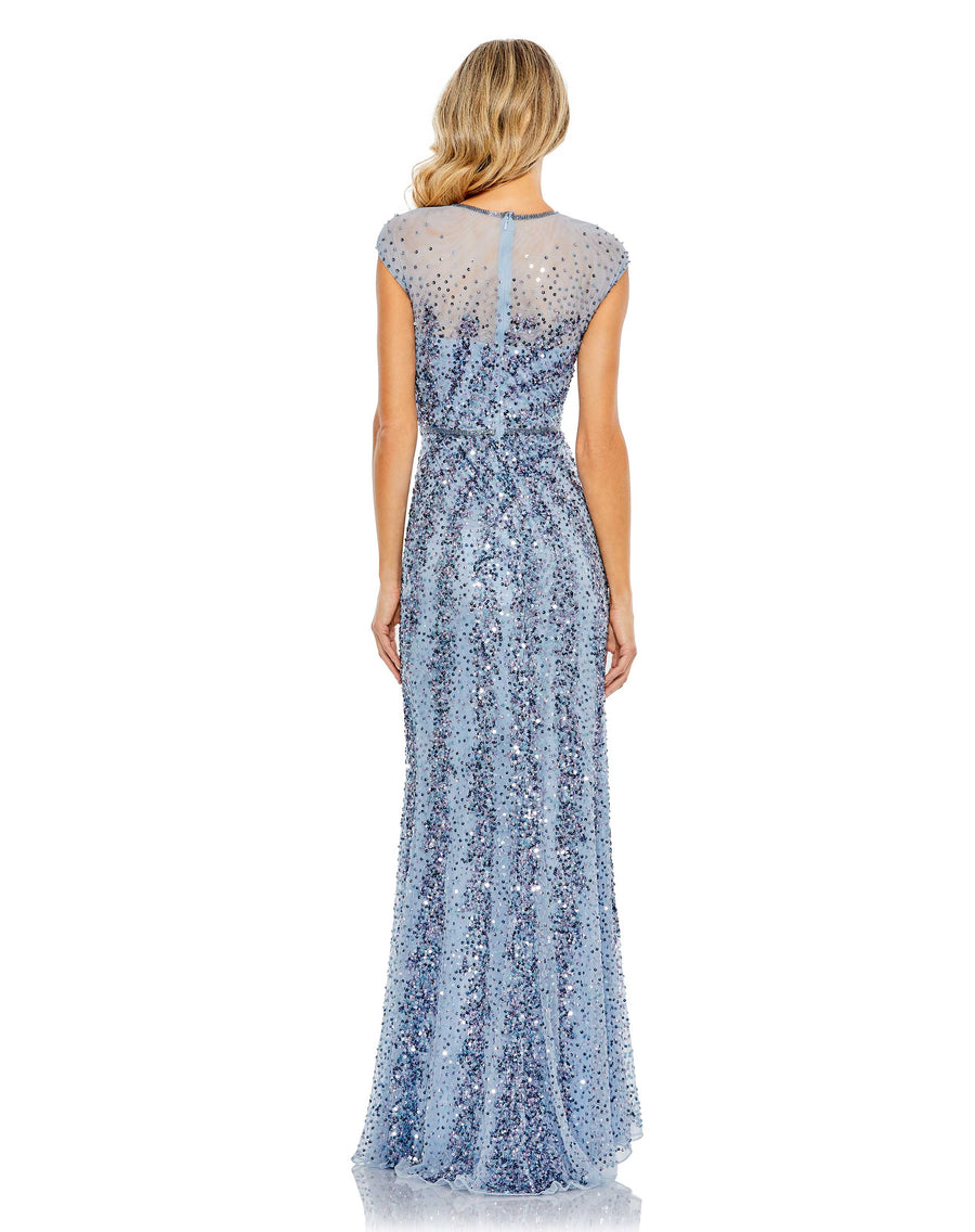 Formal Dresses Formal Prom Long Sequin Dress French Blue