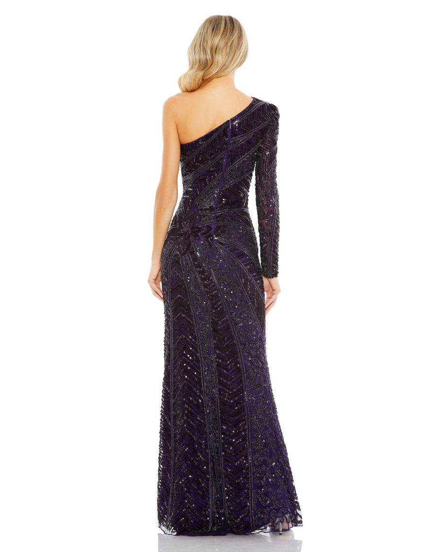 Formal Dresses Formal Prom Long Beaded Sequin Dress Aubergine