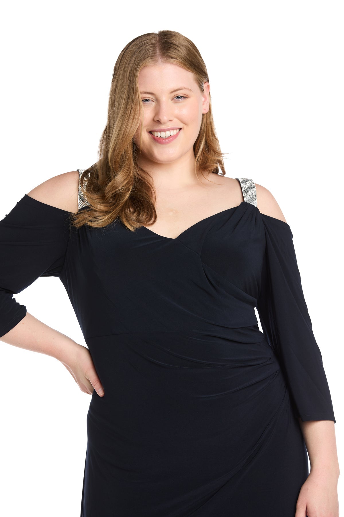 Plus Size Dresses Plus Size Formal Long Dress Navy