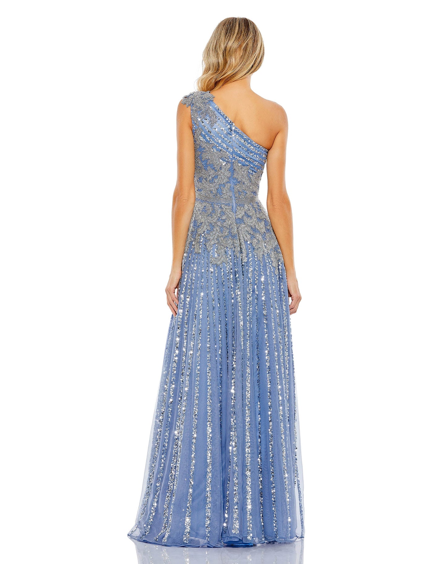 Formal Dresses Long Sequin A Line Formal Prom Dress Slate Blue