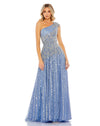 Formal Dresses Long Sequin A Line Formal Prom Dress Slate Blue