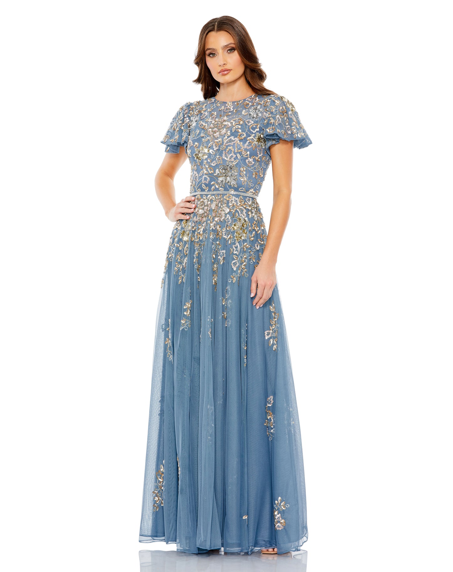 Mother of the Bride Dresses Long Mother of the Bride Dress Slate Blue