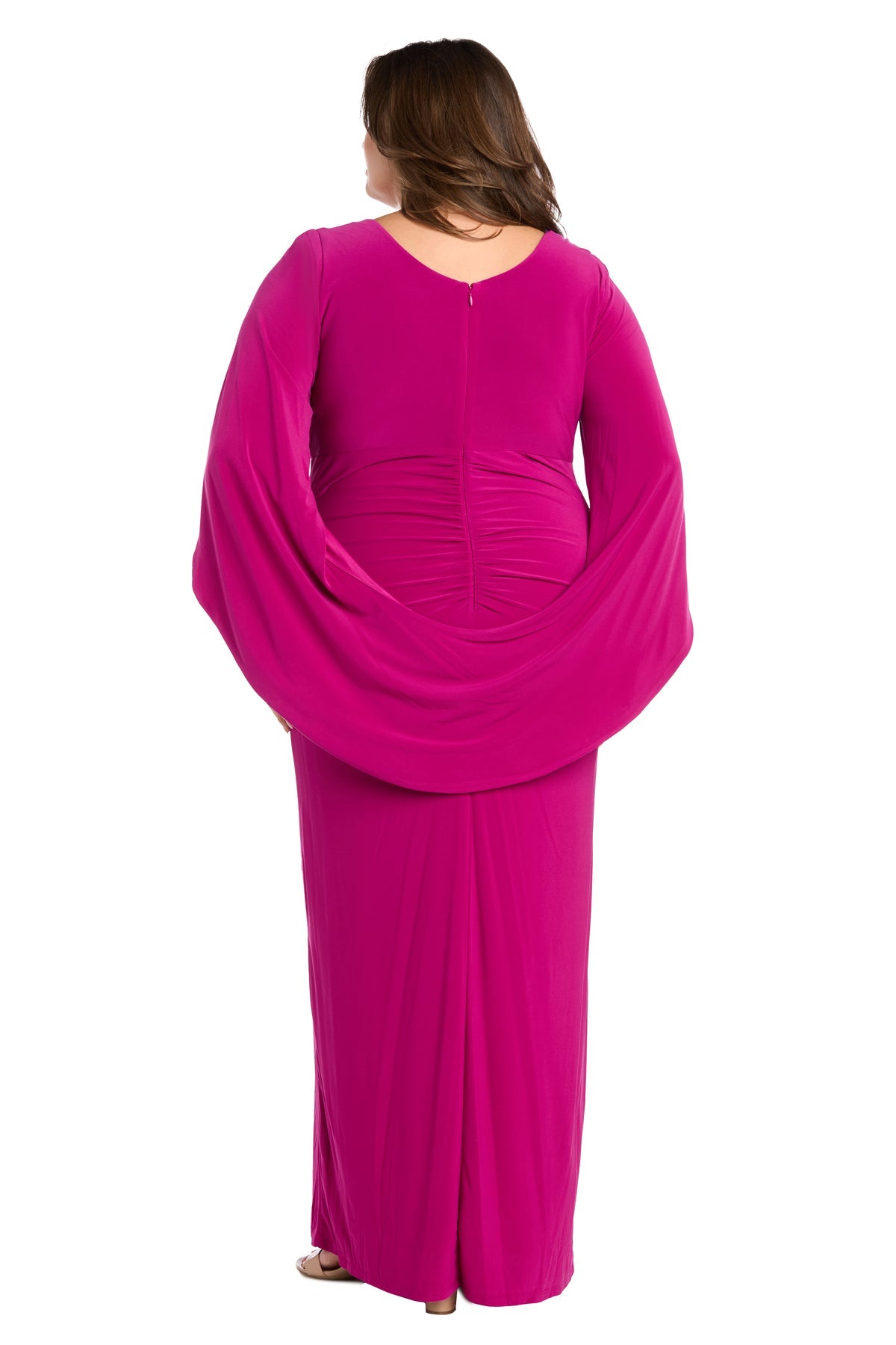 Mother of the Bride Dresses Long Formal Plus Size Dress Magenta