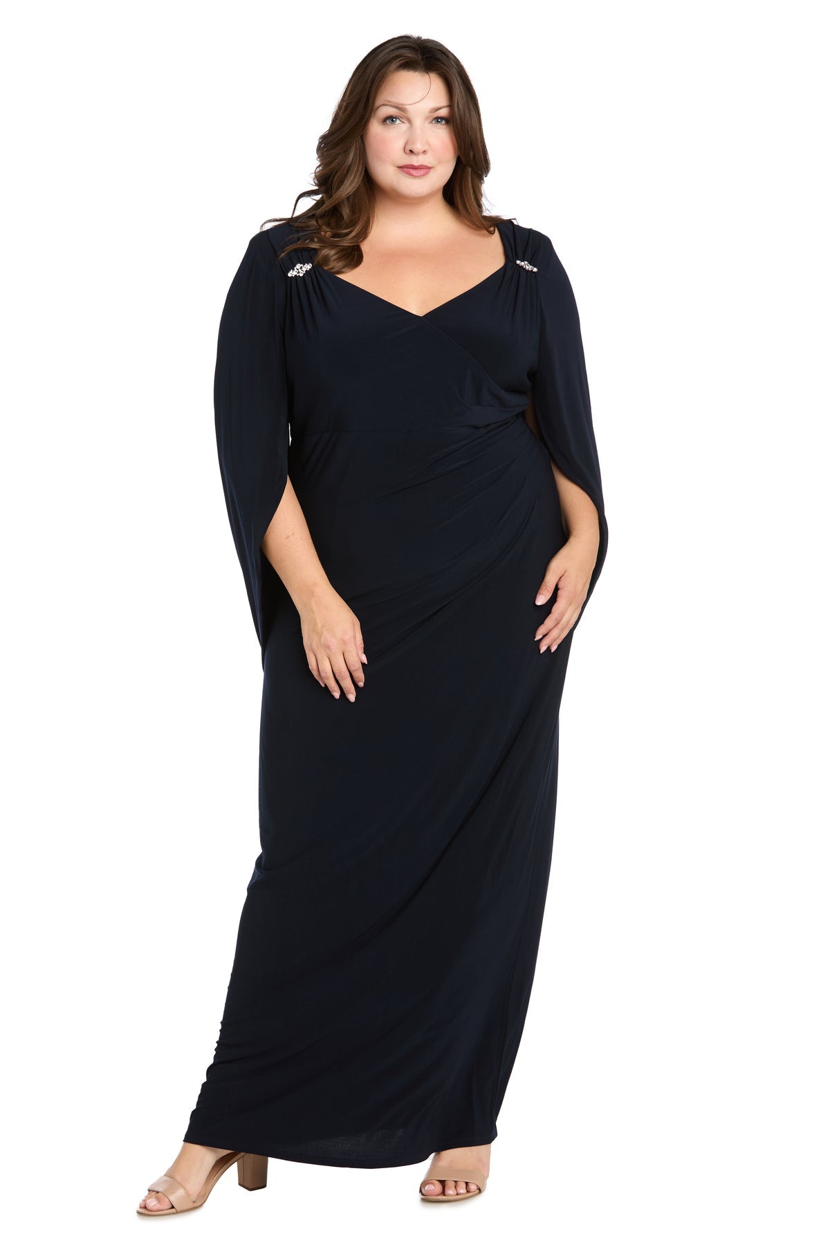 Mother of the Bride Dresses Long Formal Plus Size Dress Navy