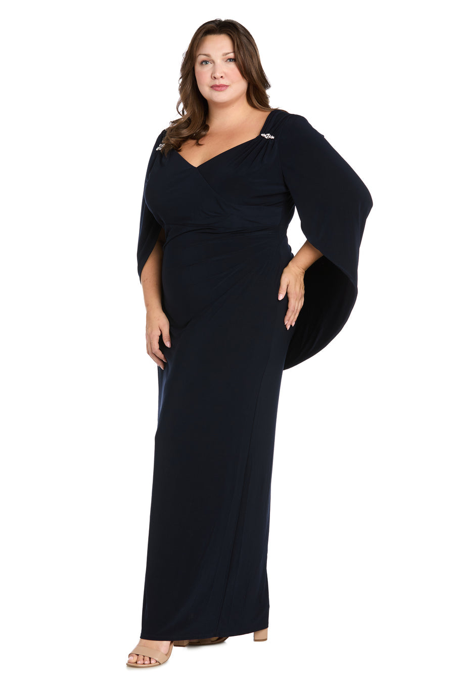 Mother of the Bride Dresses Long Formal Plus Size Dress Navy