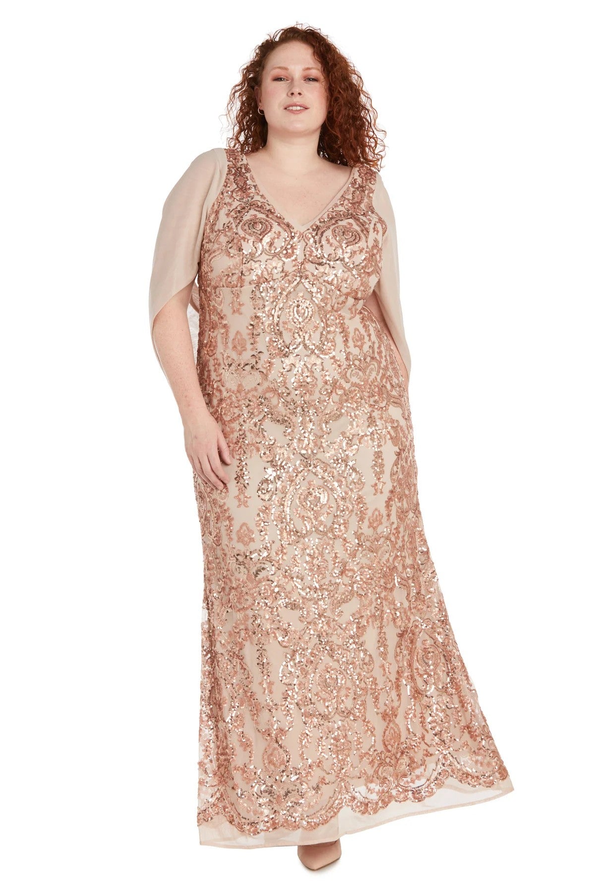 Formal Dresses Long Plus Size Formal Dress Rose Gold