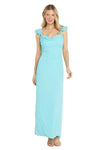 Formal Dresses Long Ruffle Chiffon Formal Dress Aqua