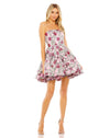 Cocktail Dresses Short Cocktail Floral Mini Dress Pink Multi