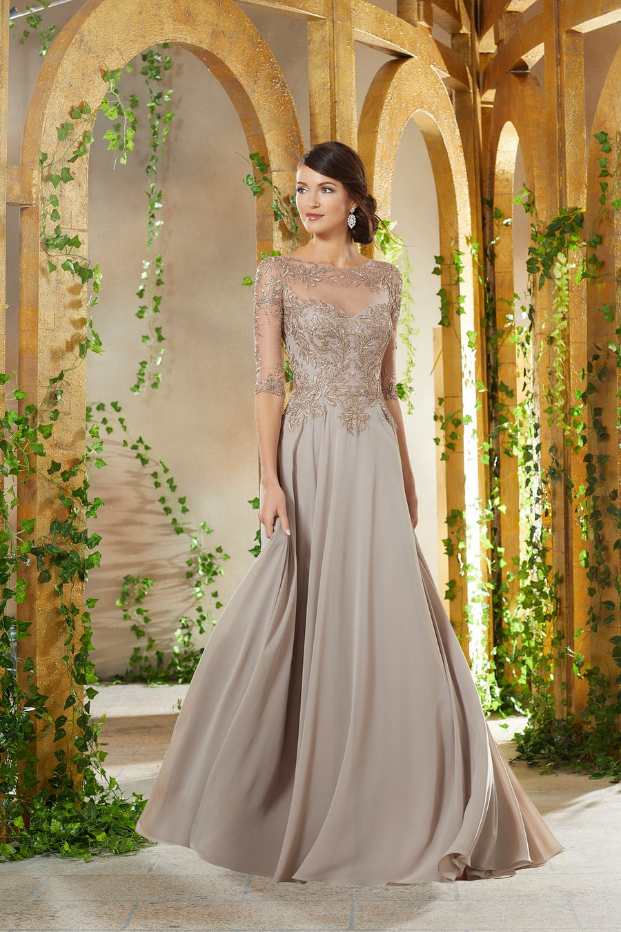 Formal Dresses Long Formal Dress Taupe