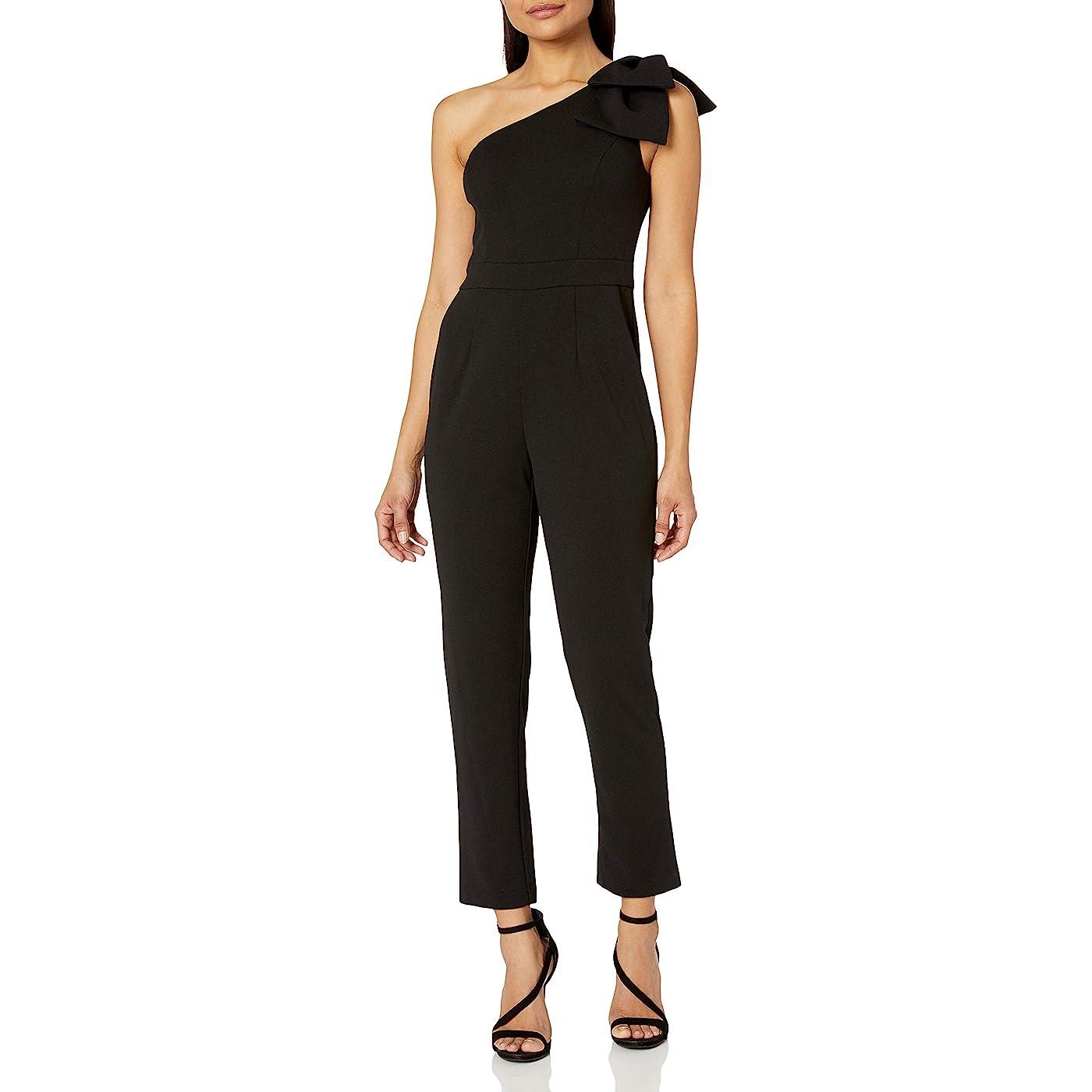 Black Adrianna Papell Formal Jumpsuit Sale for $37.99 – The Dress Outlet