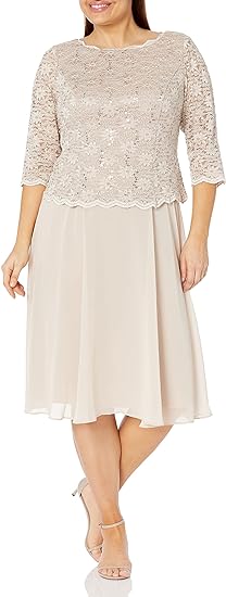 Alex Evenings AE4121796 Short Mother of the Bride Dress