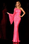 Mother of the Bride Dresses Long Beaded Mother of the Bride Formal Dress Bright Pink