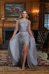 Mother of the Bride Dresses Long Formal Dress Silver