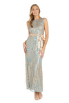 Formal Dresses Long Patterned Sequin Formal Evening Dress Seafoam