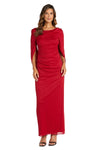 Mother of the Bride Dresses Long Formal Glitter Chiffon Petite Dress Red