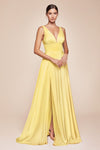 Prom Dresses A Line Prom Long Formal Dress  Light Yellow