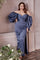 Plus Size Dresses Long Off Shoulder Plus Size Prom Dress Smoky Blue