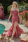 Cinderella Divine 7488 Formal Evening Long Prom Dress Mauve Rose