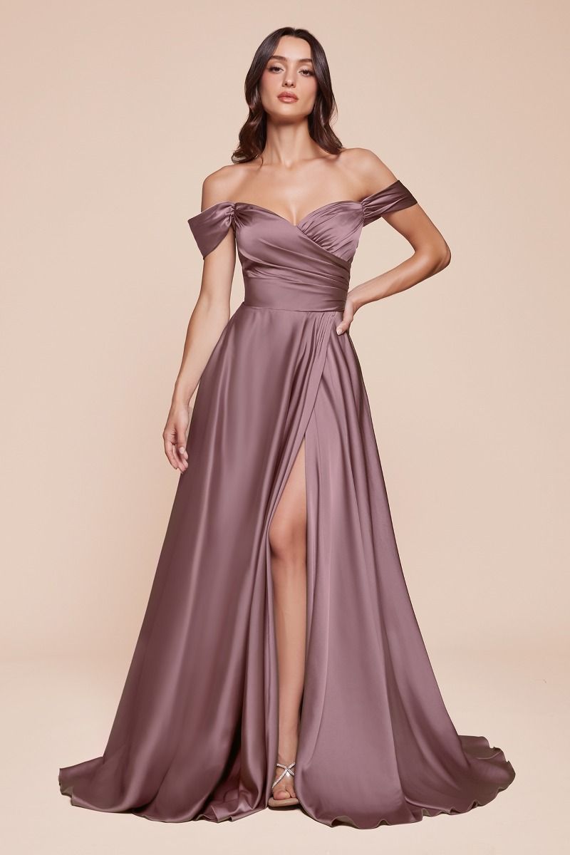 Prom Dresses Long Off Shoulder Prom Dress English Violet