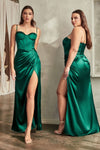 Prom Dresses Formal Long Fitted Bustier Prom Dress Emerald