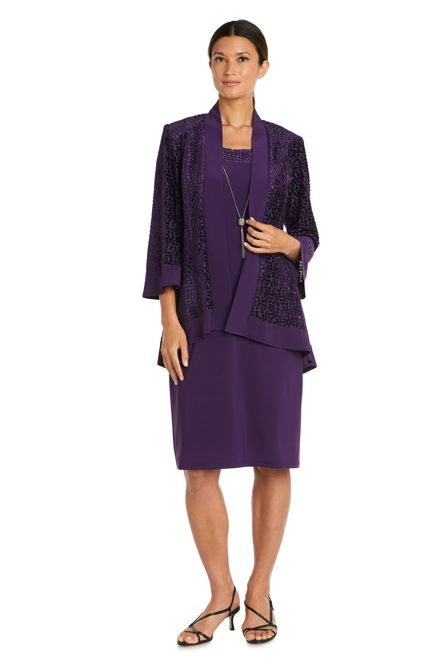 Mother of the Bride Dresses Short Velvet Chiffon Jacket Mother of the Bride Dress Plum