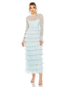 Formal Dresses Long Sleeve Formal Dress Seafoam