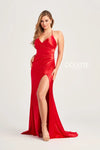 Prom Dresses Halter Formal Long Mermaid Prom Dress Red