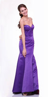 Formal Dresses Fitted Formal Prom Trumpet Long Dress Purple