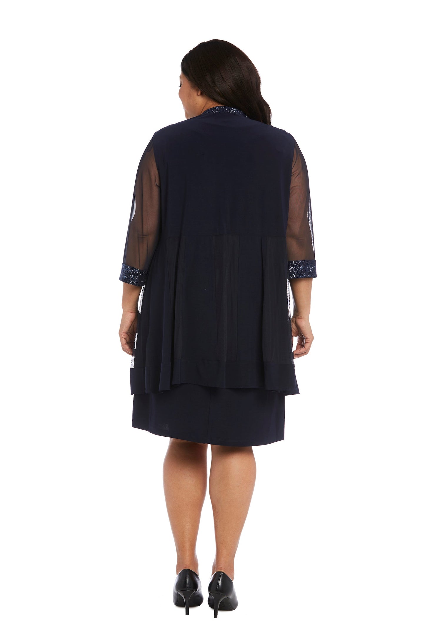 R&M Richards 8993W Plus Size Short Jacket Dress