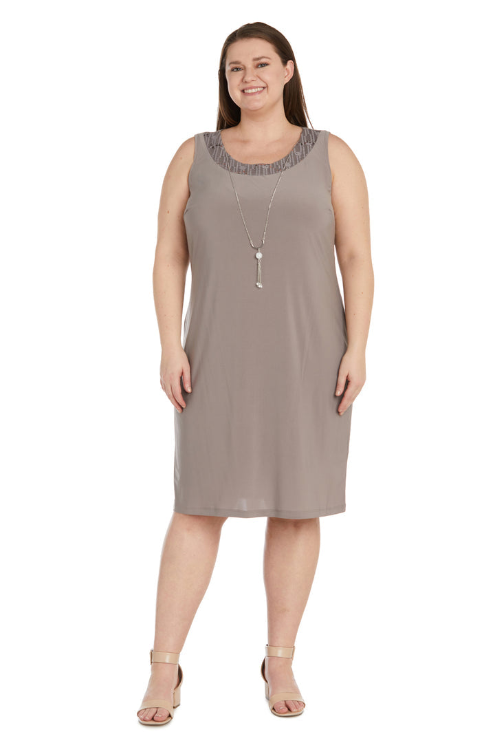 R&M Richards 9089W Plus Size Short Jacket Dress