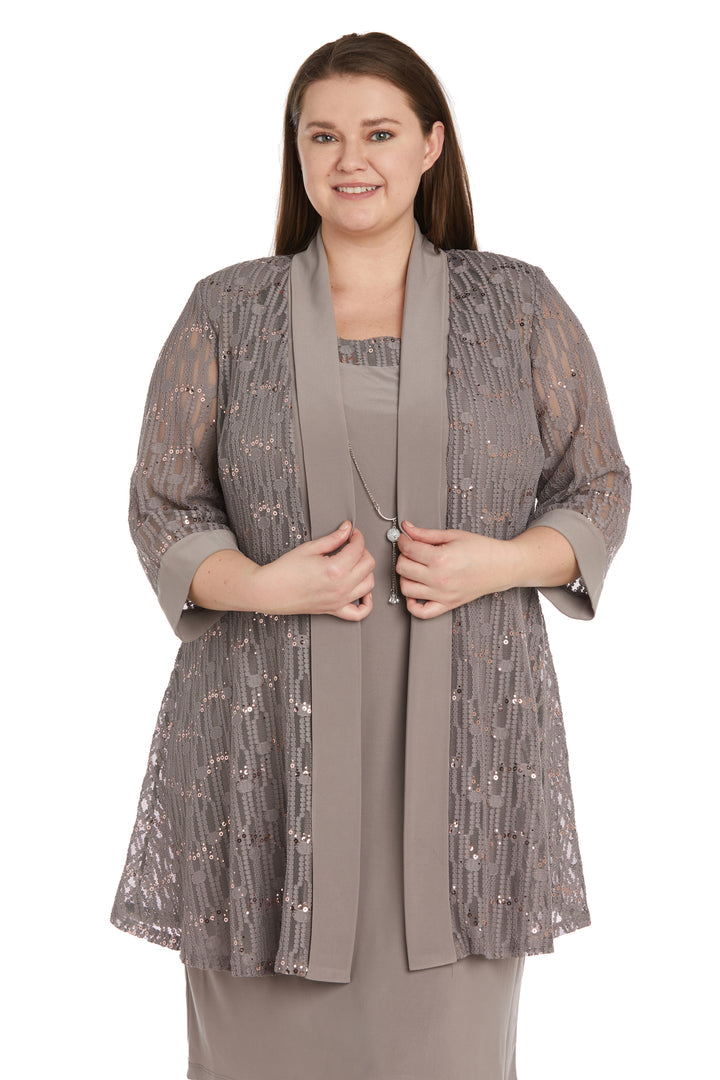 R&M Richards 9089W Plus Size Short Jacket Dress