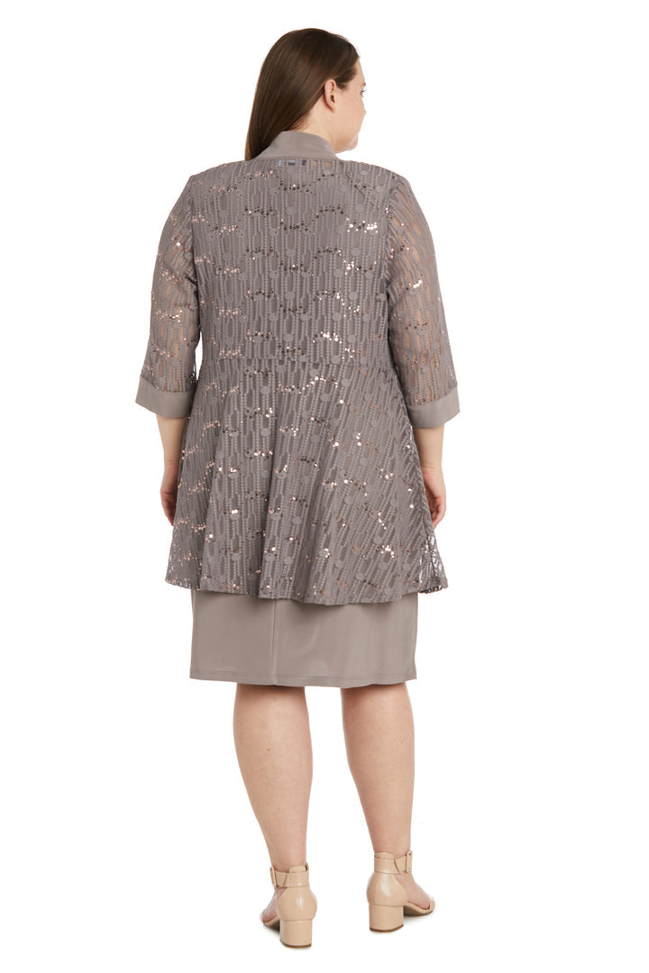 R&M Richards 9089W Plus Size Short Jacket Dress