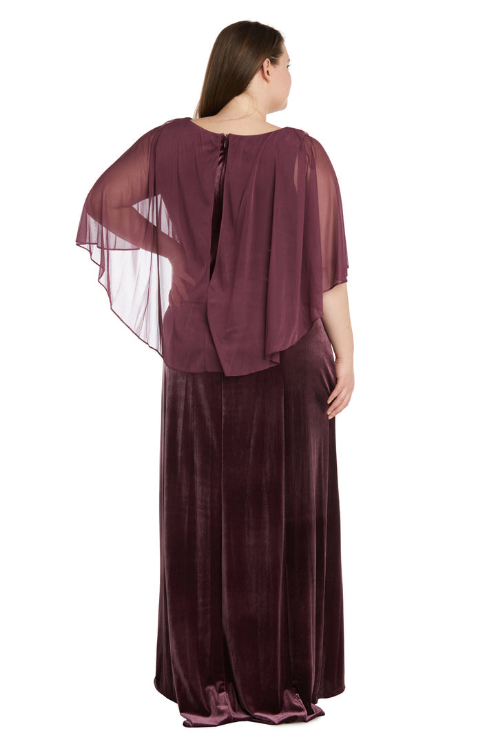 Formal Dresses Plus Size Long Formal Velvet Gown Wine