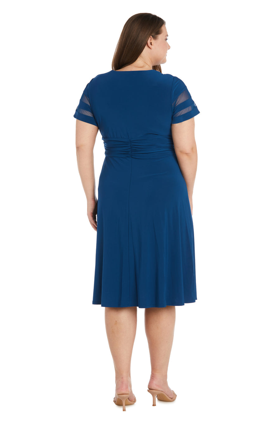 Cocktail Dresses Short Cascade Cocktail Plus Size Dress Peacock