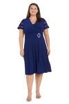 Cocktail Dresses Short Cascade Cocktail Plus Size Dress Royal