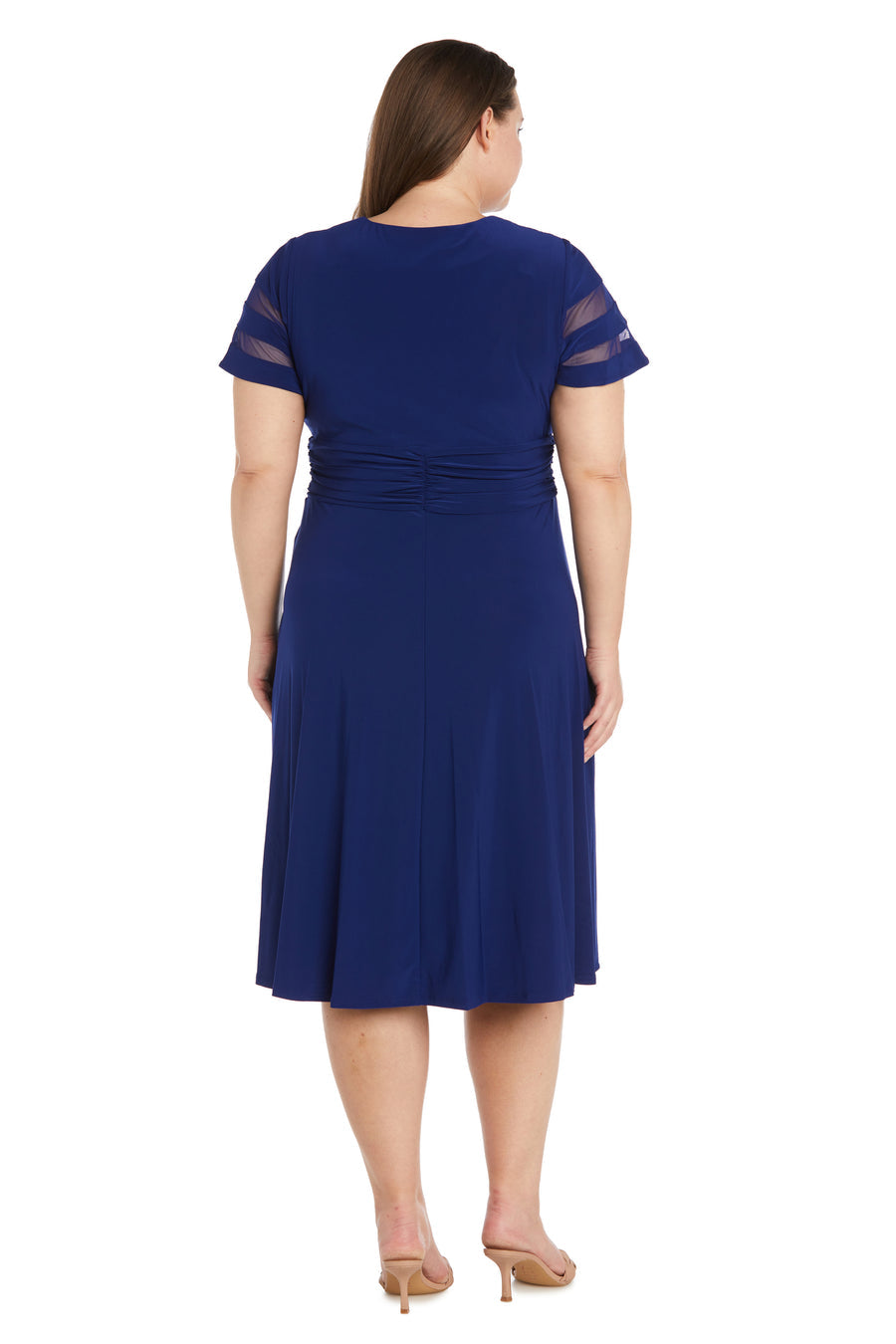 Cocktail Dresses Short Cascade Cocktail Plus Size Dress Royal