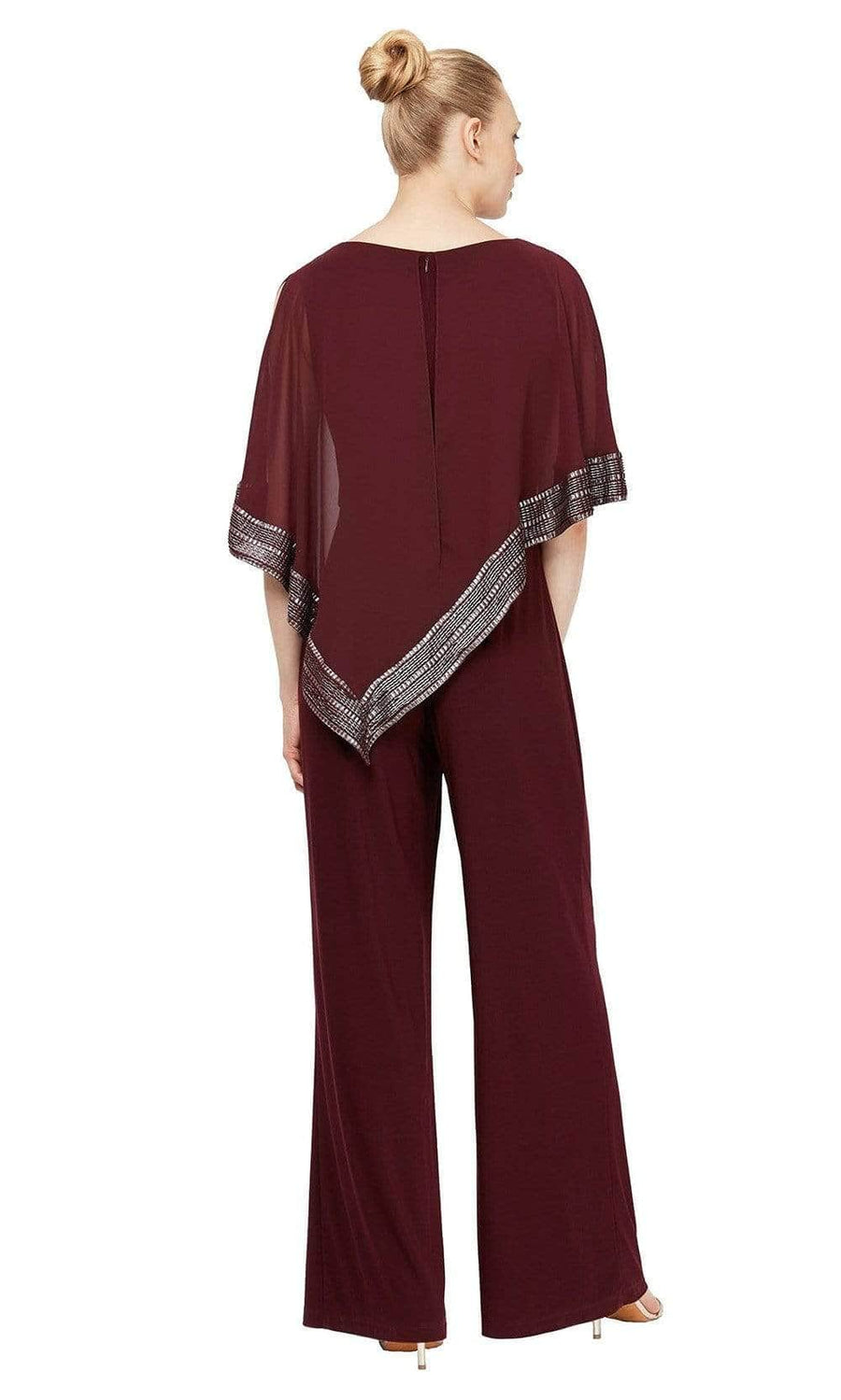 Jumpsuit Asymmetrical Cape Jumpsuit Fig